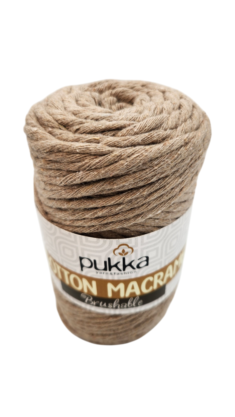 Brushable Cotton Macrame yarn Pukka Yarn