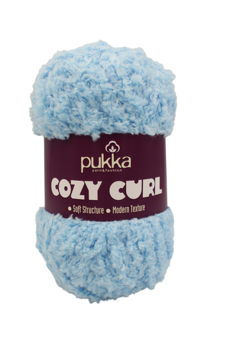 Cozy Curl textured chenille yarn Pukka Yarn