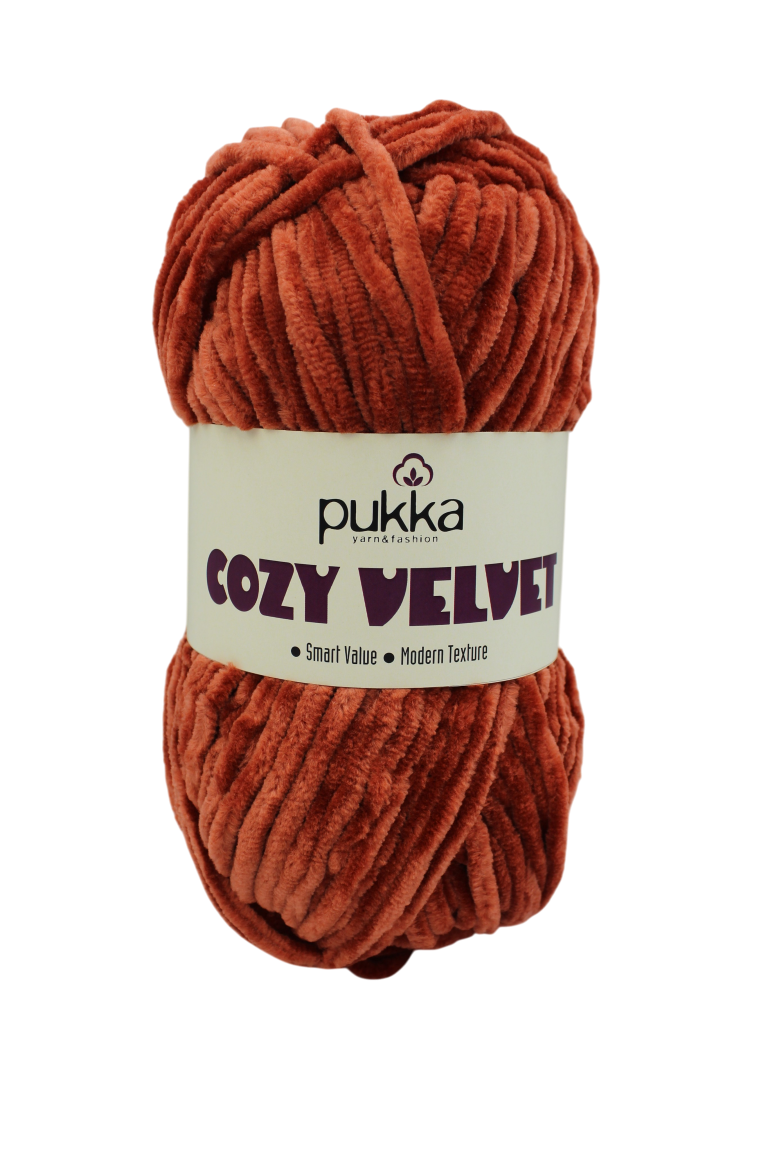 Cozy Velvet chenille yarn Pukka Yarn