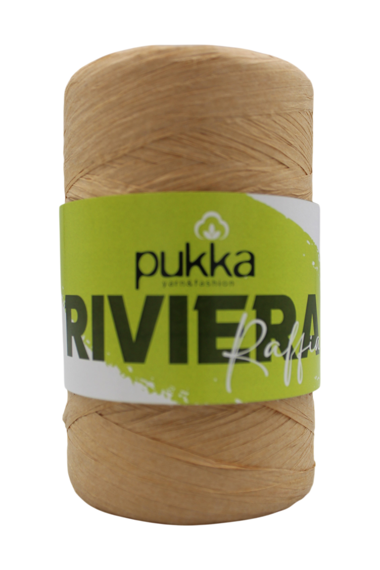 Riviera Raffia natural yarn Pukka Yarn Turkey